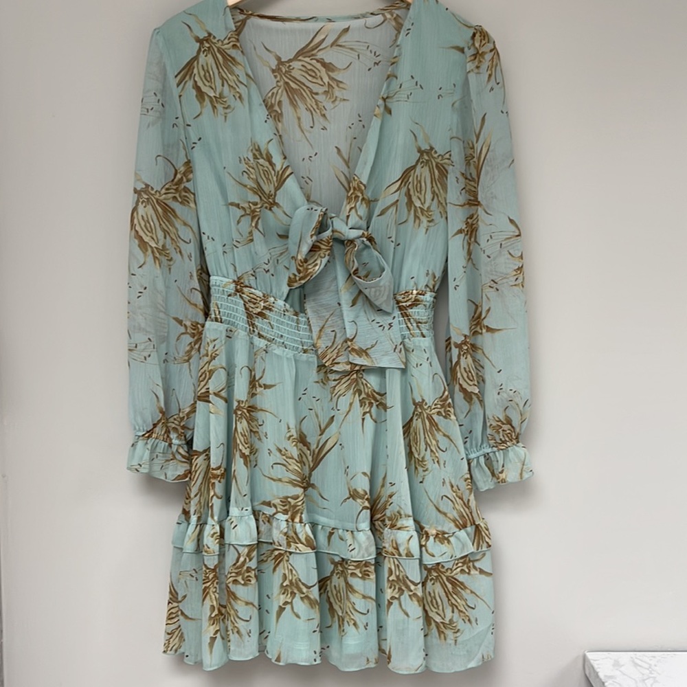 Green summer dress